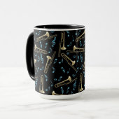Mug Notes de musique Trombone (Devant gauche)