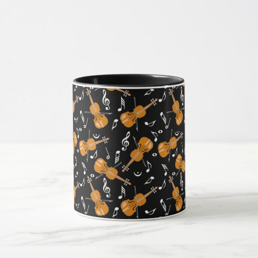 Mug Notes de musique violon (Centre)
