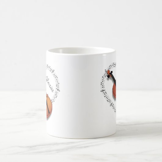 Mug Notes de musique violon (Centre)
