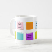 Mug Notes de papier (Devant gauche)