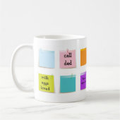 Mug Notes de papier (Gauche)