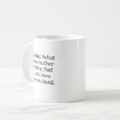 Mug Notes de réunion auraient pu être un e-mail drôle (Devant gauche)