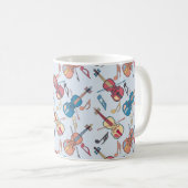 Mug Notes de violon et de musique (Devant droit)
