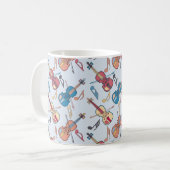 Mug Notes de violon et de musique (Devant gauche)