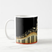 Mug Notes Et Clé De Musique Gold Et Black (Gauche)