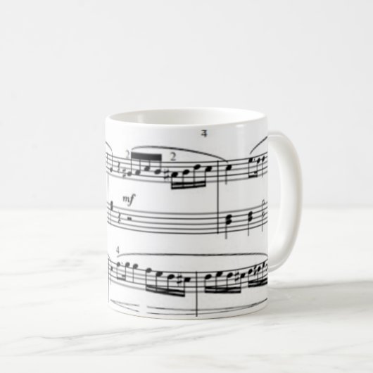 Mug notes musicales (Devant droit)