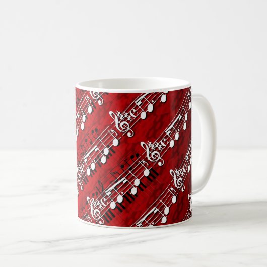 Mug Notes musicales (Devant droit)