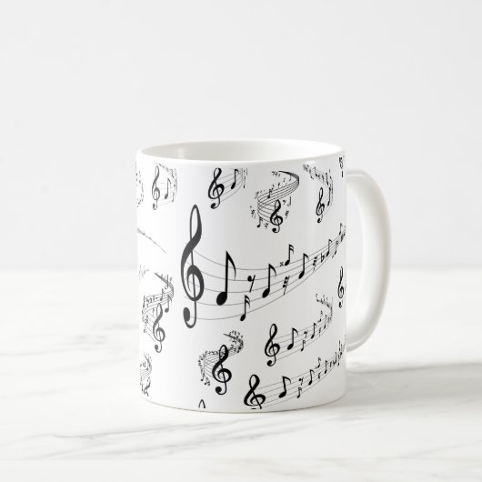 Mug Notes musicales (Devant droit)