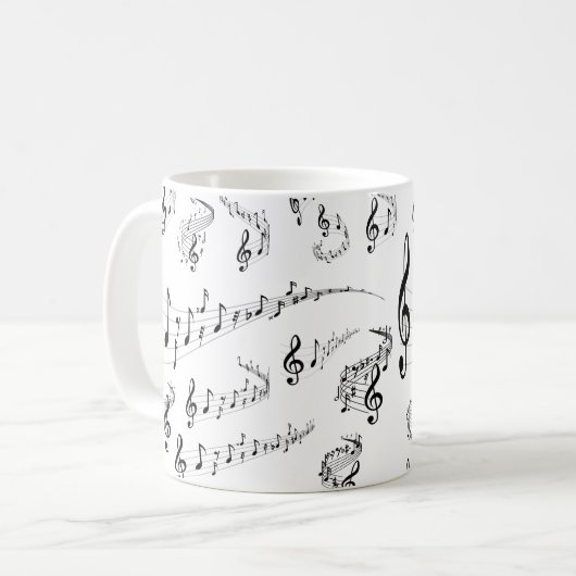 Mug Notes musicales (Devant gauche)