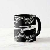 Mug Notes musicales (Devant droit)