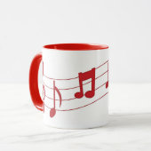 Mug Notes musicales (Devant gauche)
