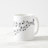 Mug Notes musicales (Devant droit)
