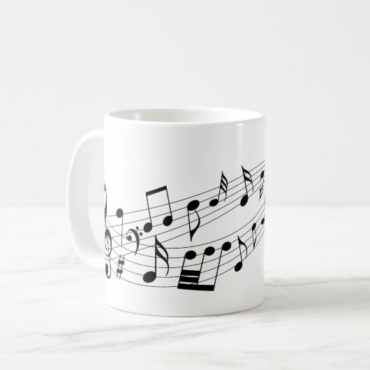 Mug Notes musicales (Devant gauche)