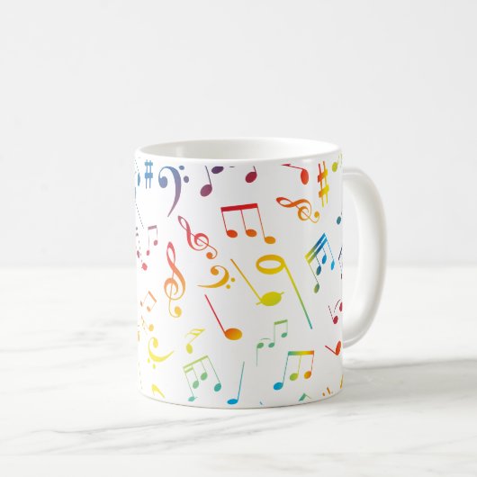 Mug Notes musicales 4 (Devant droit)