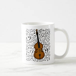 Mug Notes musicales à double basse, Baid Jazz Musicien