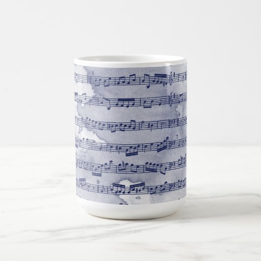 Mug Notes musicales aquarelle (Centre)