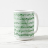 Mug Notes musicales aquarelle (Devant droit)
