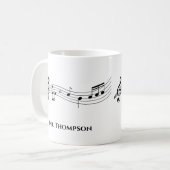 Mug Notes musicales Bande ou chorale Enseignant Musiqu (Devant gauche)