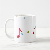 Mug notes musicales colorées (Gauche)