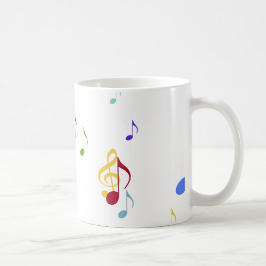 Mug notes musicales colorées (Droite)