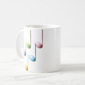 Mug Notes musicales colorées (Devant gauche)