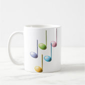 Mug Notes musicales colorées (Gauche)