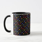 Mug notes musicales colorées motif (Gauche)