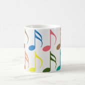 Mug Notes musicales colorées motif (Centre)