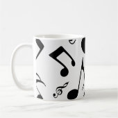 Mug Notes musicales - conception de musique de feuille (Gauche)