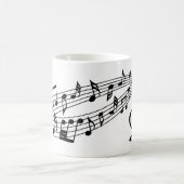 Mug Notes musicales Couleur personnalisée du script mo (Centre)