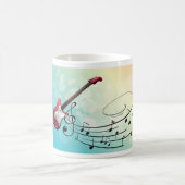 Mug Notes musicales de guitare électrique (Centre)