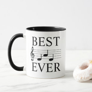 Mug Notes musicales de Meilleur Papa Jamais Musicien T