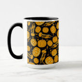 Mug Notes musicales de trompette citrouille (Gauche)