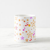 Mug Notes musicales et étoiles : (Centre)