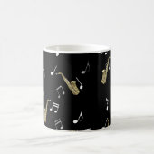 Mug Notes musicales et saxophones Jazzy  (Centre)