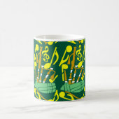 Mug Notes musicales jaunes Bagpipes (Centre)