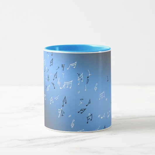 Mug Notes musicales Lune bleue (Centre)