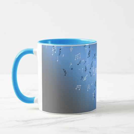 Mug Notes musicales Lune bleue (Gauche)