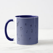 Mug Notes musicales Marine (Gauche)