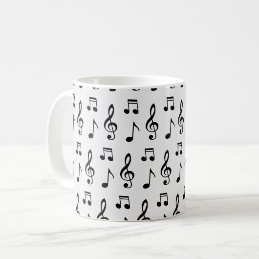 Mug Notes musicales Motif sans ambages (Devant gauche)