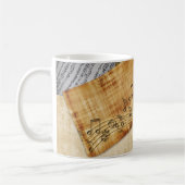 Mug Notes musicales Partition de piano (Gauche)