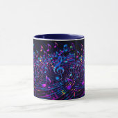 Mug Notes musicales rétro stylish (Centre)