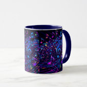 Mug Notes musicales rétro stylish (Devant droit)