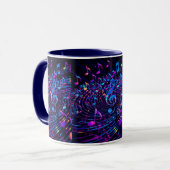 Mug Notes musicales rétro stylish (Devant gauche)