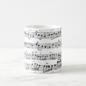 Mug Notes musicales Vintages manuscrites (Centre)