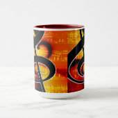 Mug Notes stylées simples pour Cool (Centre)