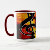 Mug Notes stylées simples pour Cool (Gauche)