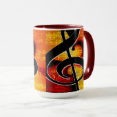 Mug Notes stylées simples pour Cool (Devant droit)