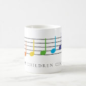 Mug Notes sur la chorale personnalisée pour enfants Ra (Centre)