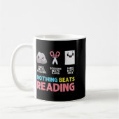 Mug Nothing Beats Reading Funny Rock Paper Scissors  (Gauche)